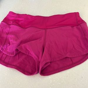 Speed up low rise or mid rise shorts size 2 in pink worn 2 times (2.5 inch)